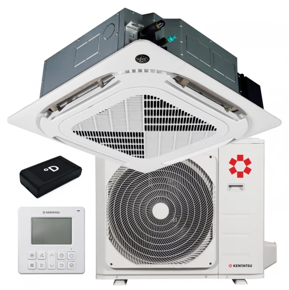 Кассетный инверторный кондиционер Kentatsu KSVB140HZAN1R/KSUNB140HZAN3/KPU95-DR